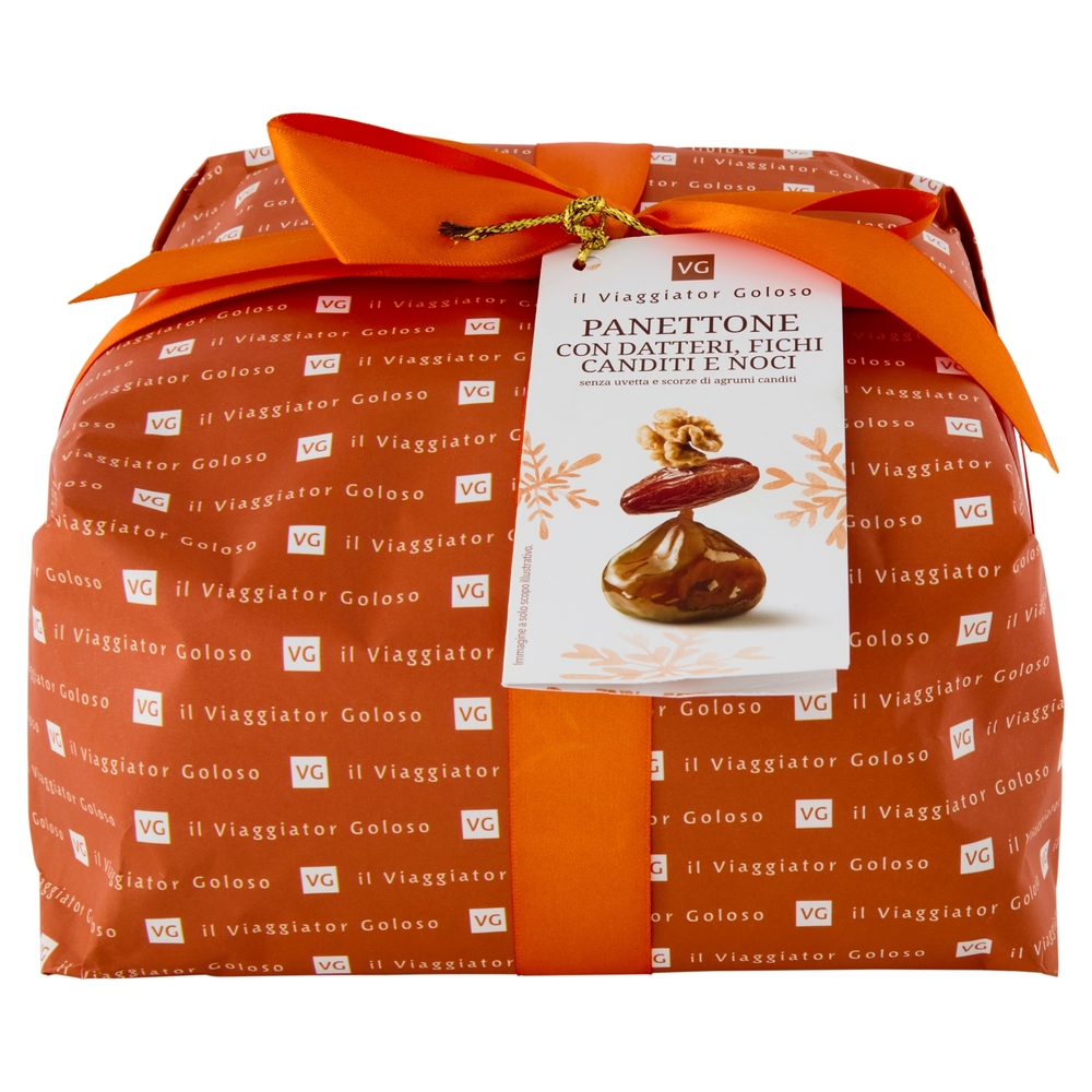 Panettone con Datteri, Fichi Canditi e Noci Il Viaggiator Goloso