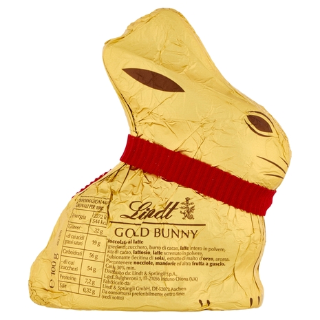 Lindt Gold Bunny Coniglietto Pasqua Cioccolato al latte 100g