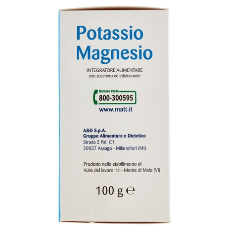 Matt Divisione Pharma Potassio Magnesio Formula Concentrata 20 Buste 100 g